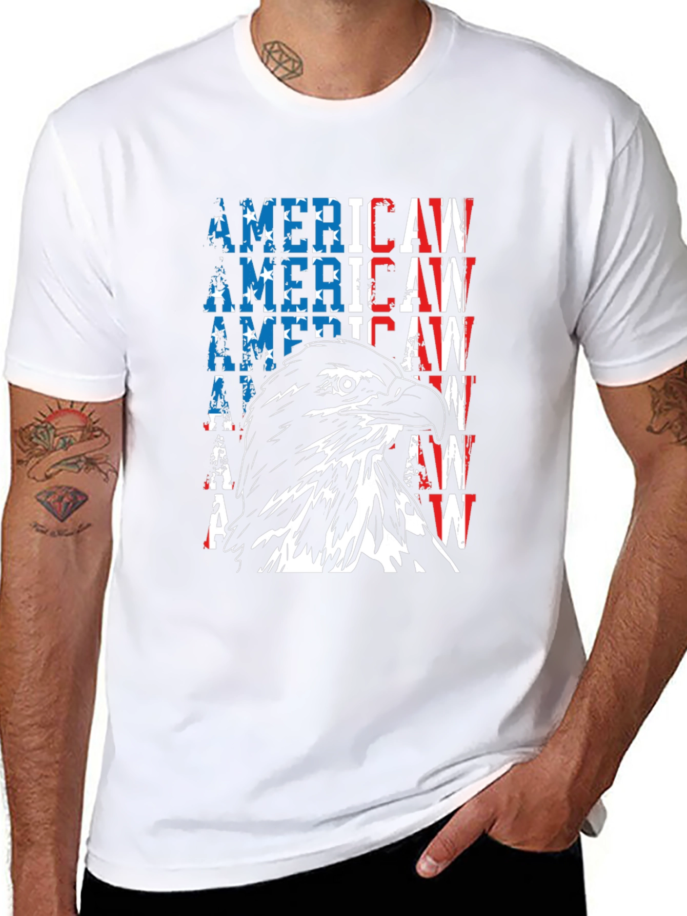 American Eagle Graphic T-Shirt - Patriot Style