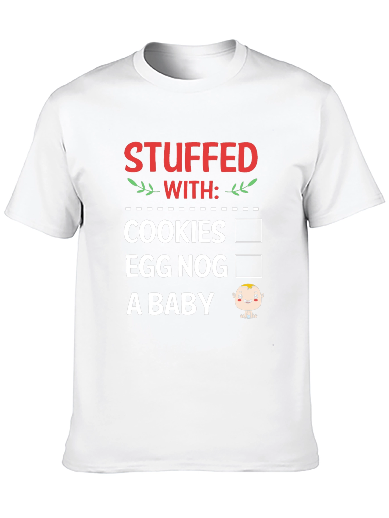 Stuffed With: Funny Christmas Holiday T-Shirt