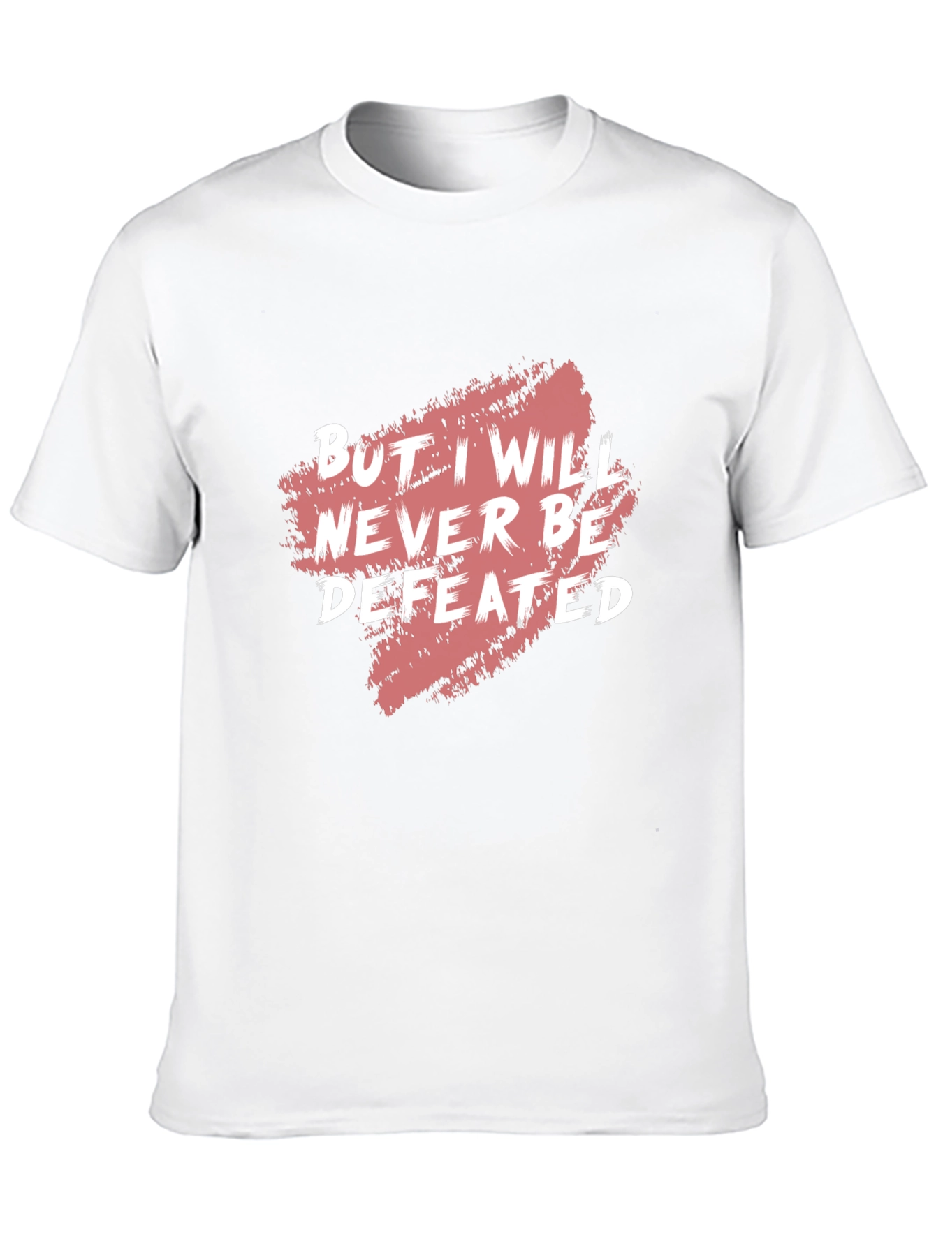 Motivational Graphic Tee - Never Be Defeated