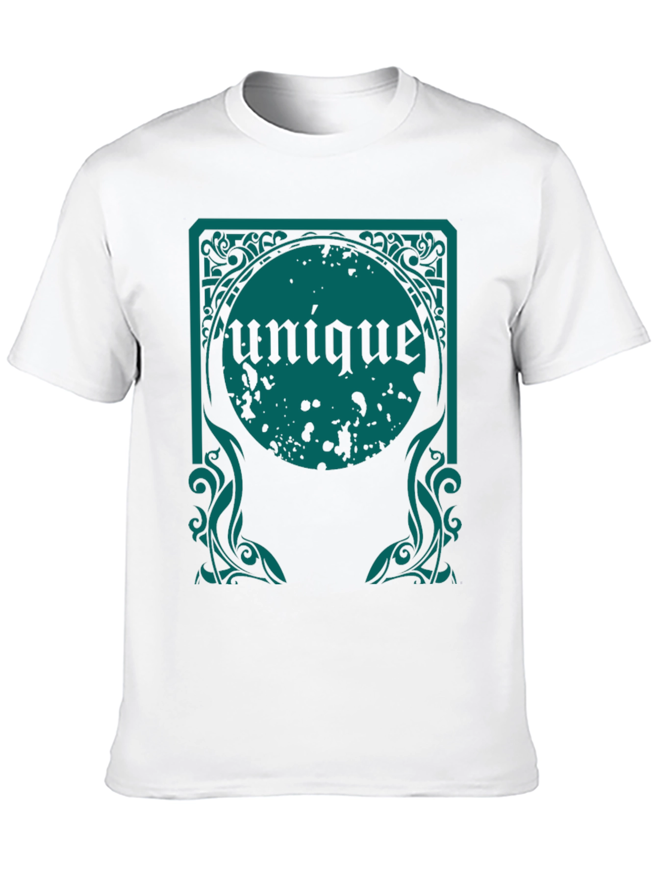 Unique Graphic Tee - Black Cotton Comfort