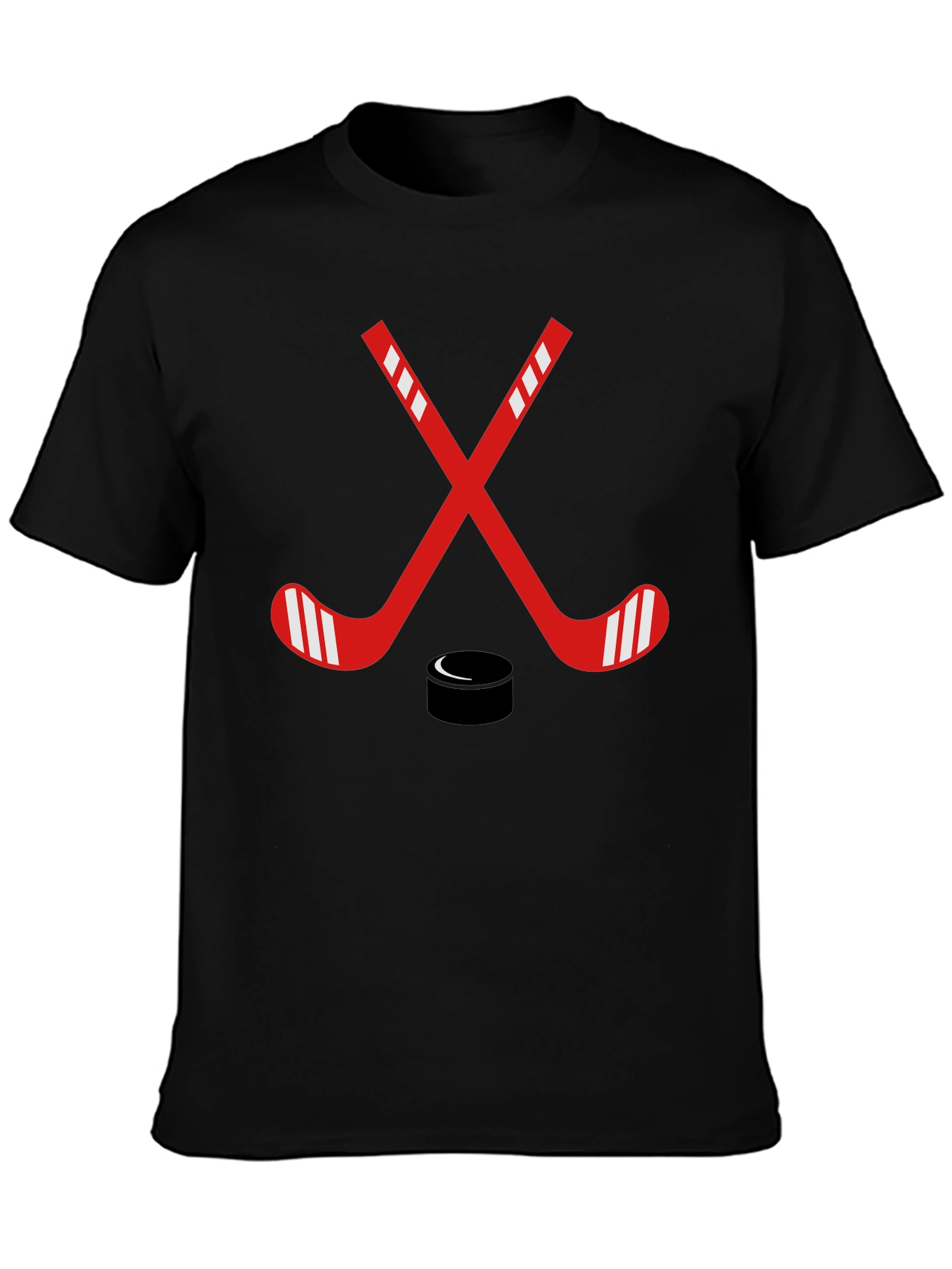 Hockey Sticks & Puck Graphic Tee