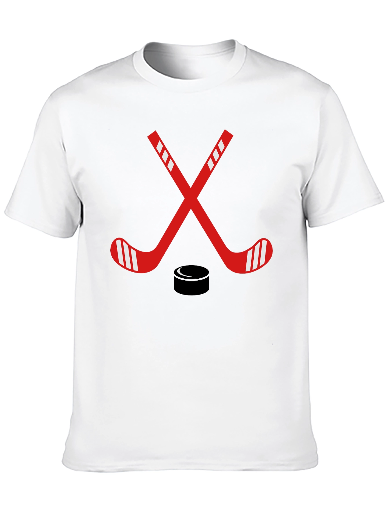 Hockey Sticks & Puck Graphic Tee