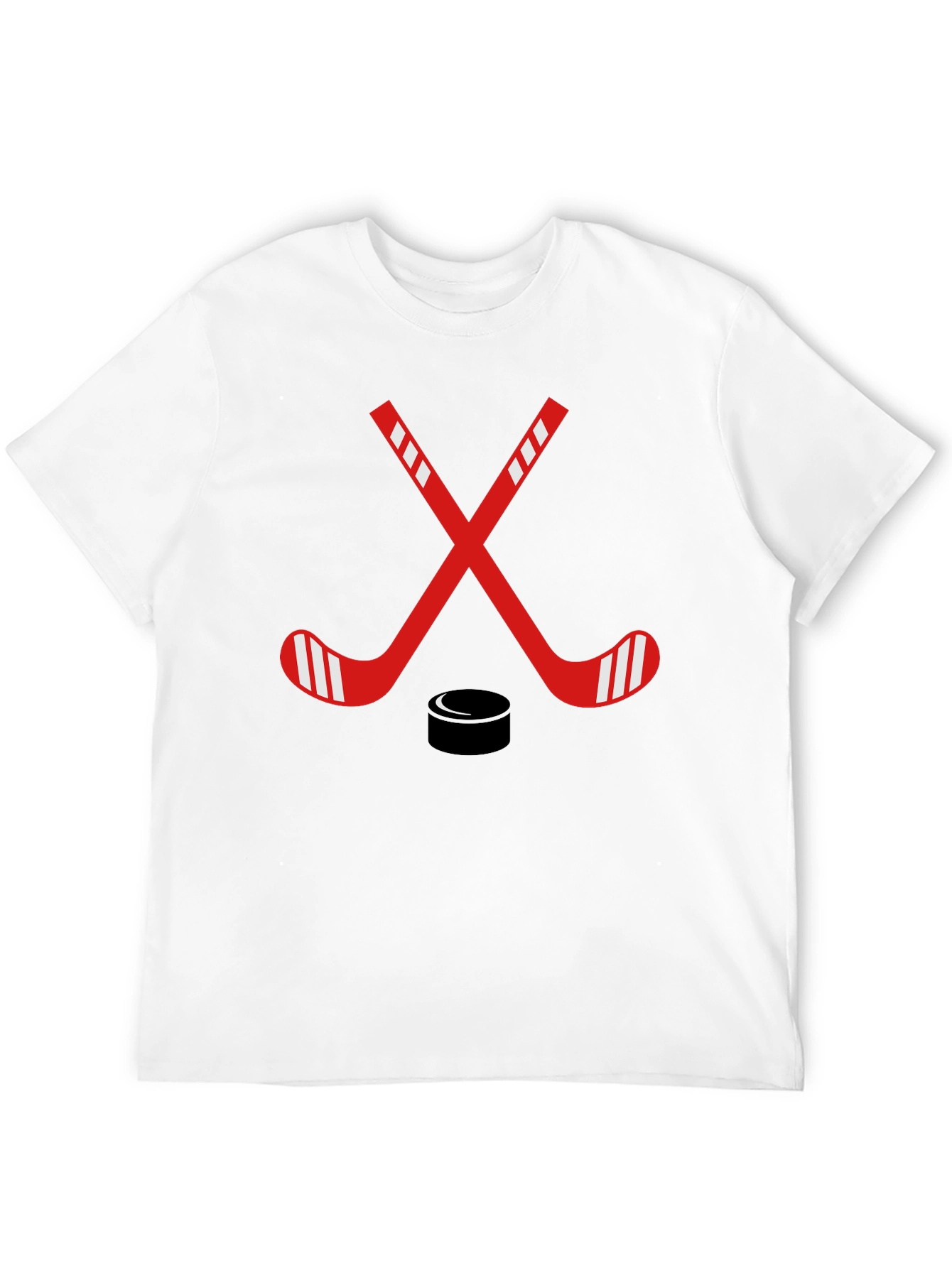 Hockey Sticks & Puck Graphic Tee