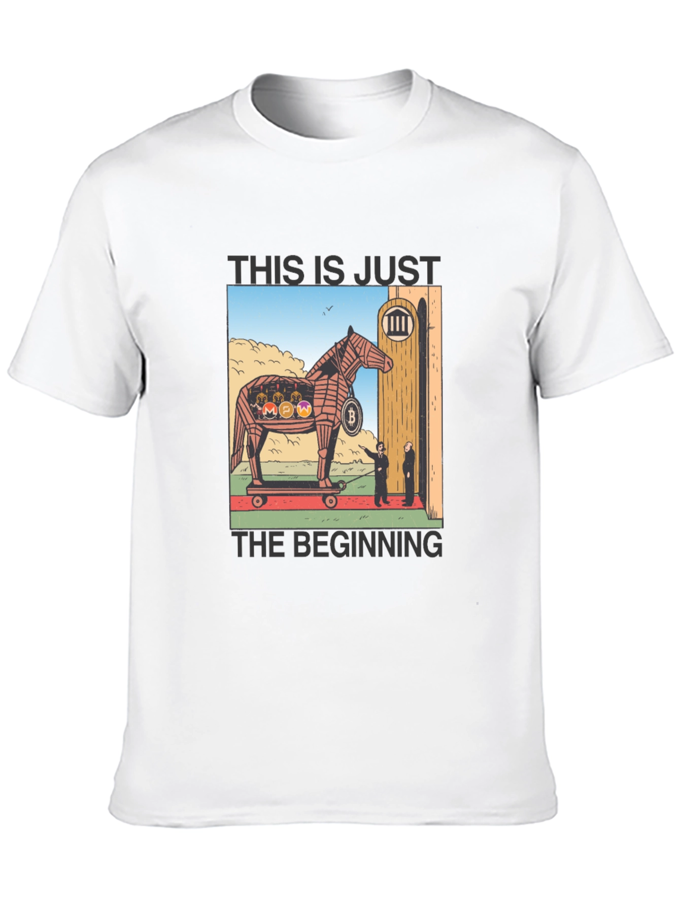 Crypto Trojan Horse T-Shirt - Bitcoin & Altcoins
