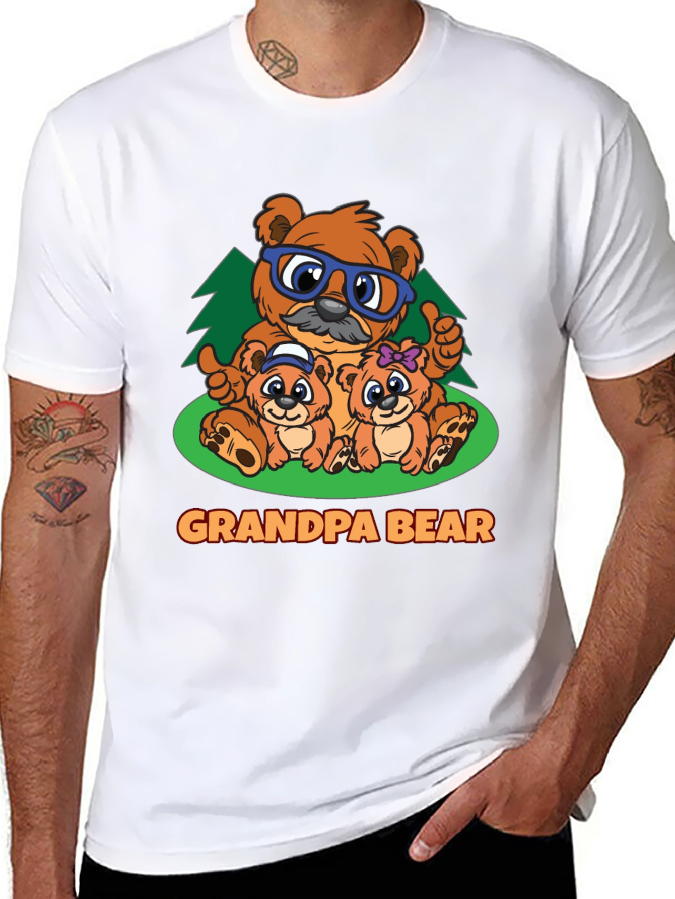 Grandpa Bear T-Shirt - Family Matching Tee