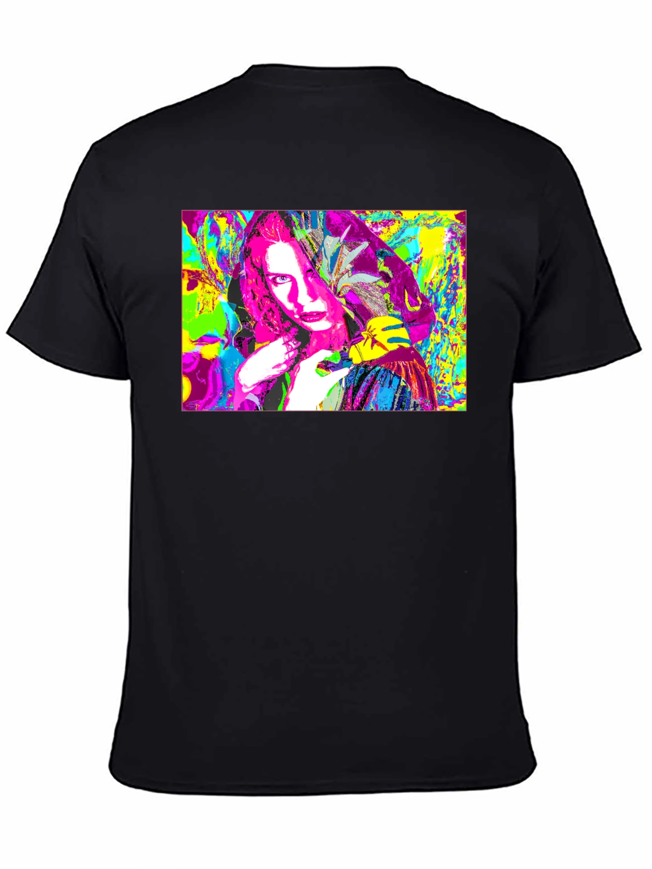 Abstract Pop Art Graphic Tee - Black Unisex T-Shirt