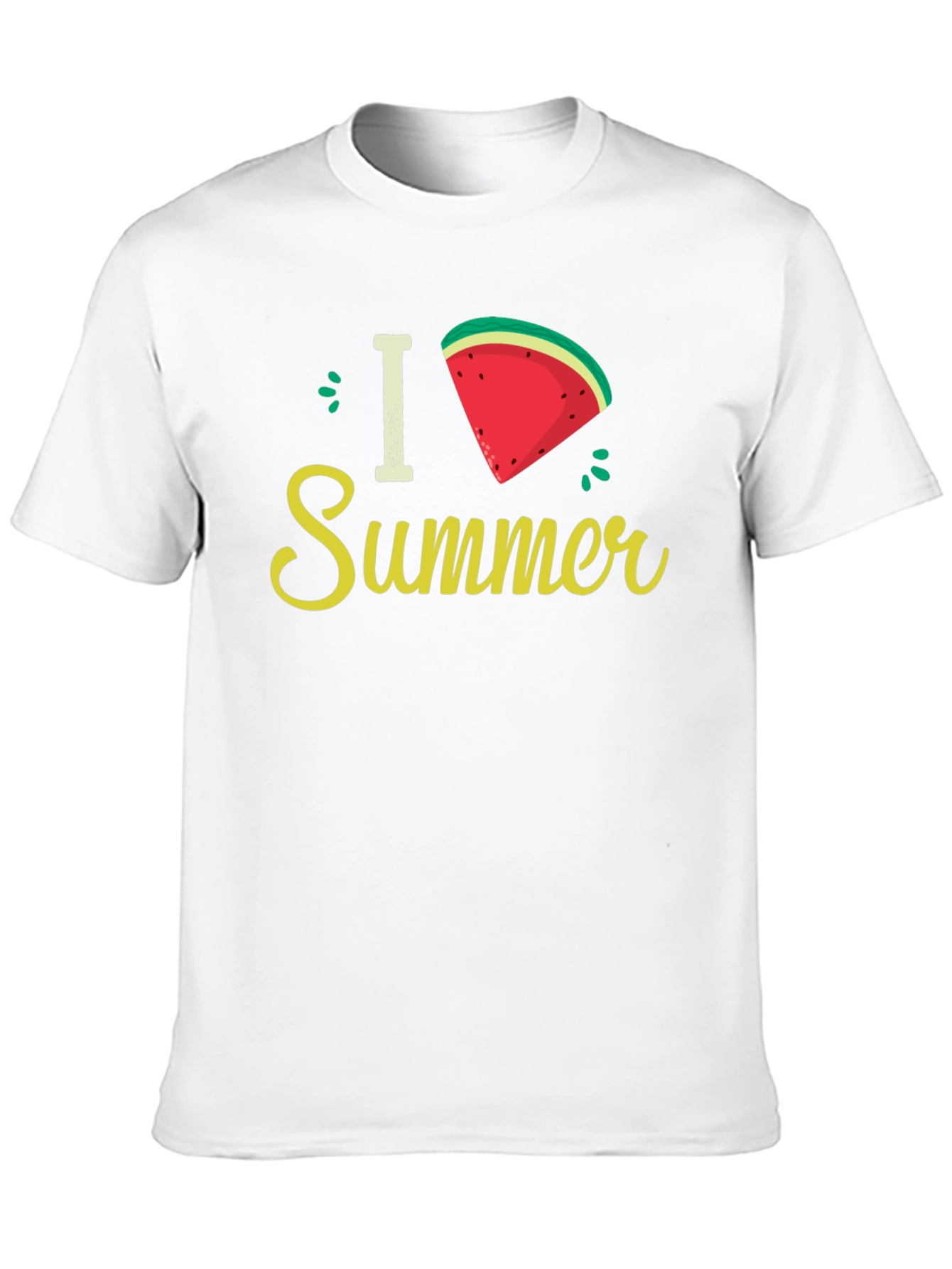 I Love Summer Watermelon Slice Graphic Tee