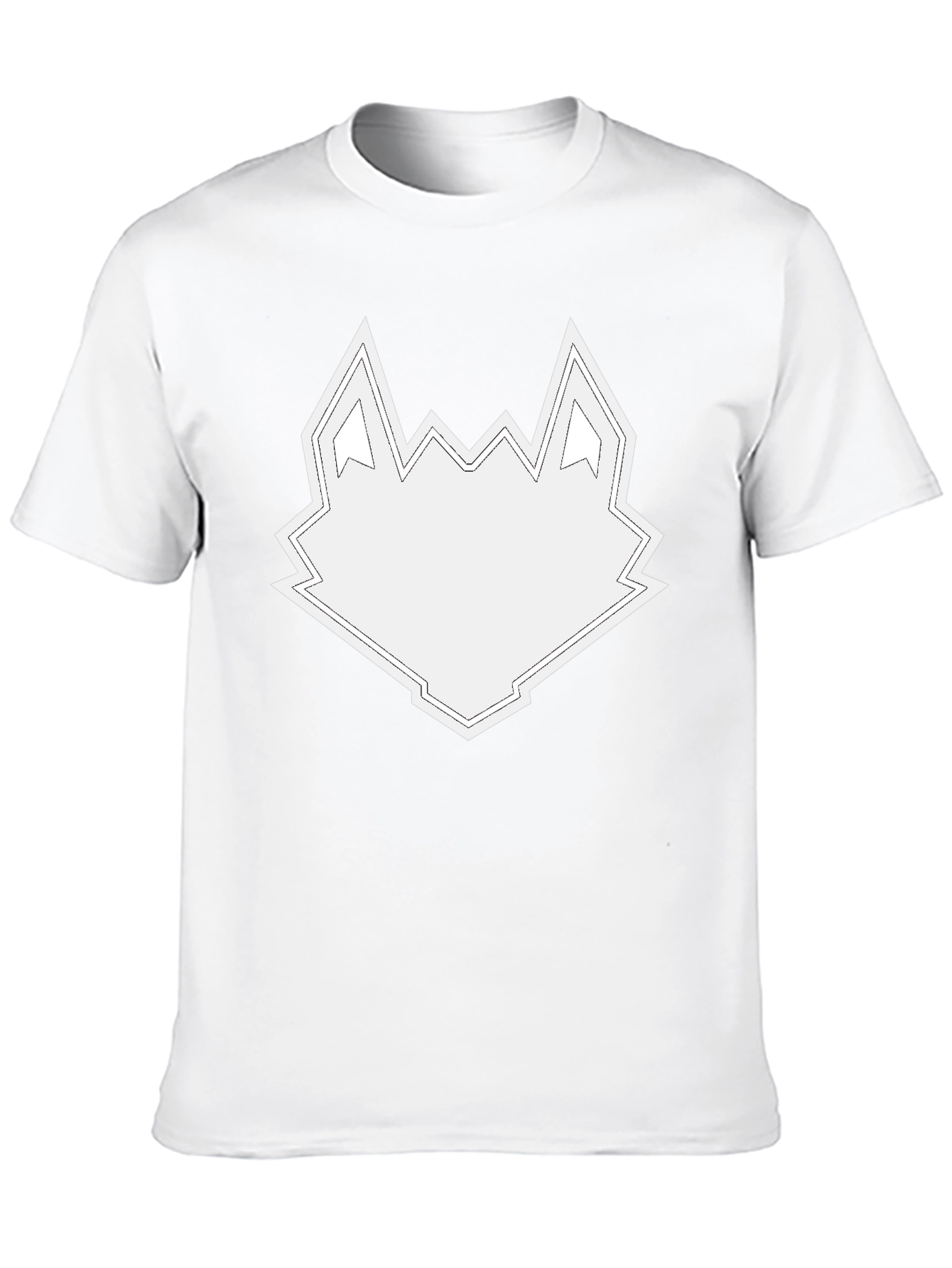 Geometric Wolf Head Graphic Tee