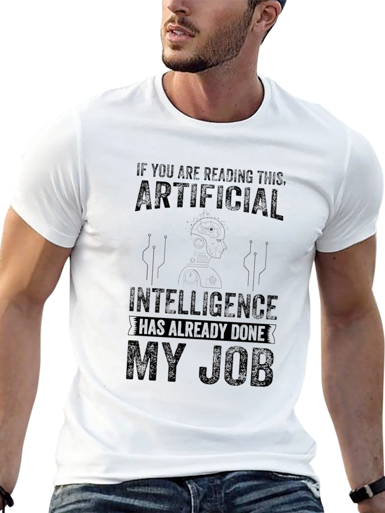 AI Already Did My Job Funny Graphic T-Shirt