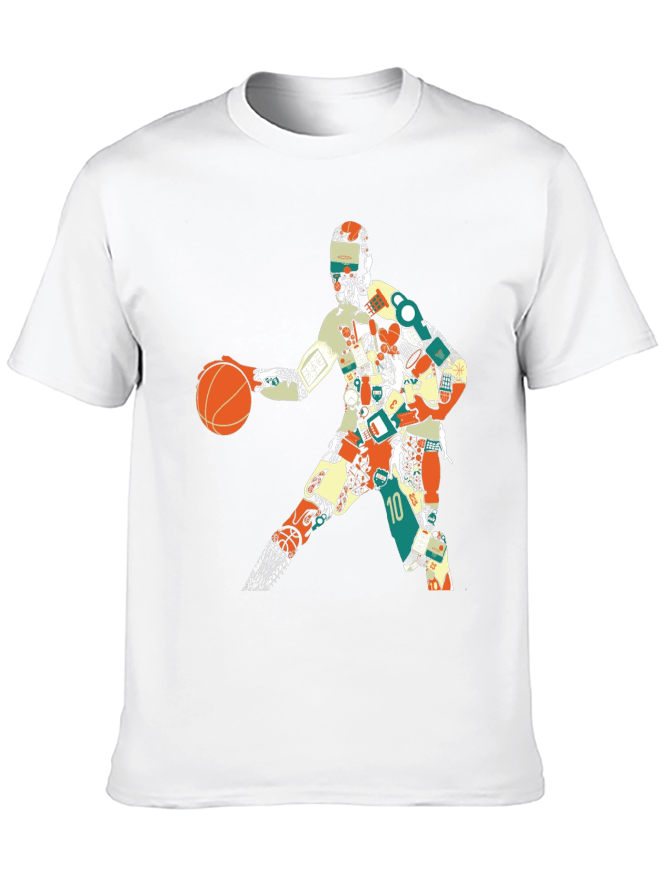 Basketball Player Graphic Tee - Artistic Design