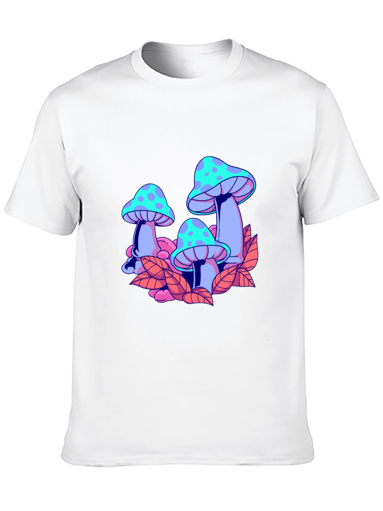 Mushroom Graphic Black T-Shirt