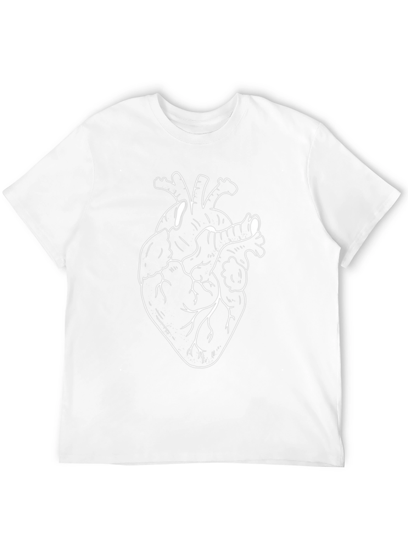 Anatomical Heart Print Black T-Shirt