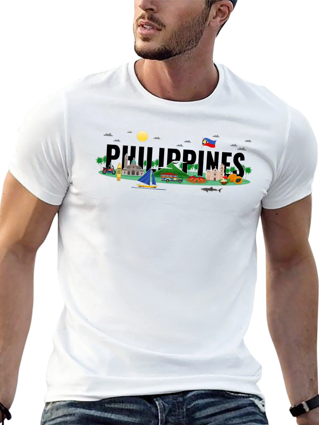 Philippines Graphic T-Shirt - Black