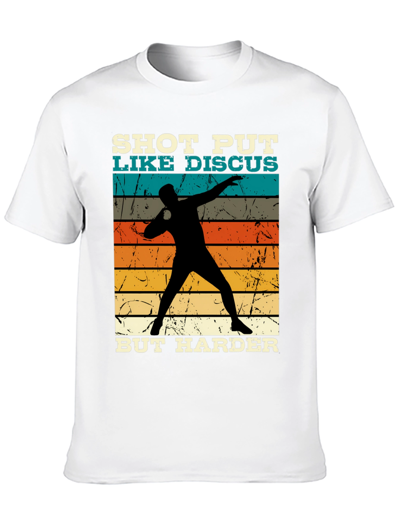 Shot Put Like Discus Black Graphic Tee