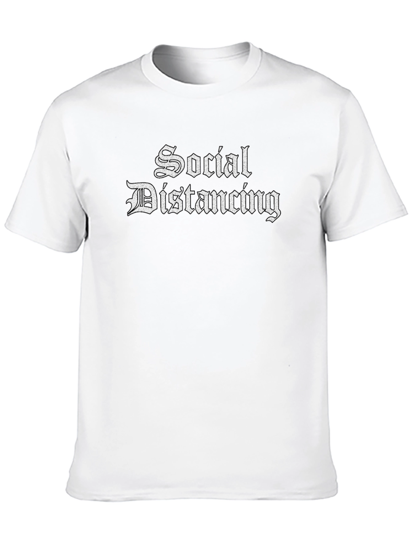 Social Distancing Black T-Shirt