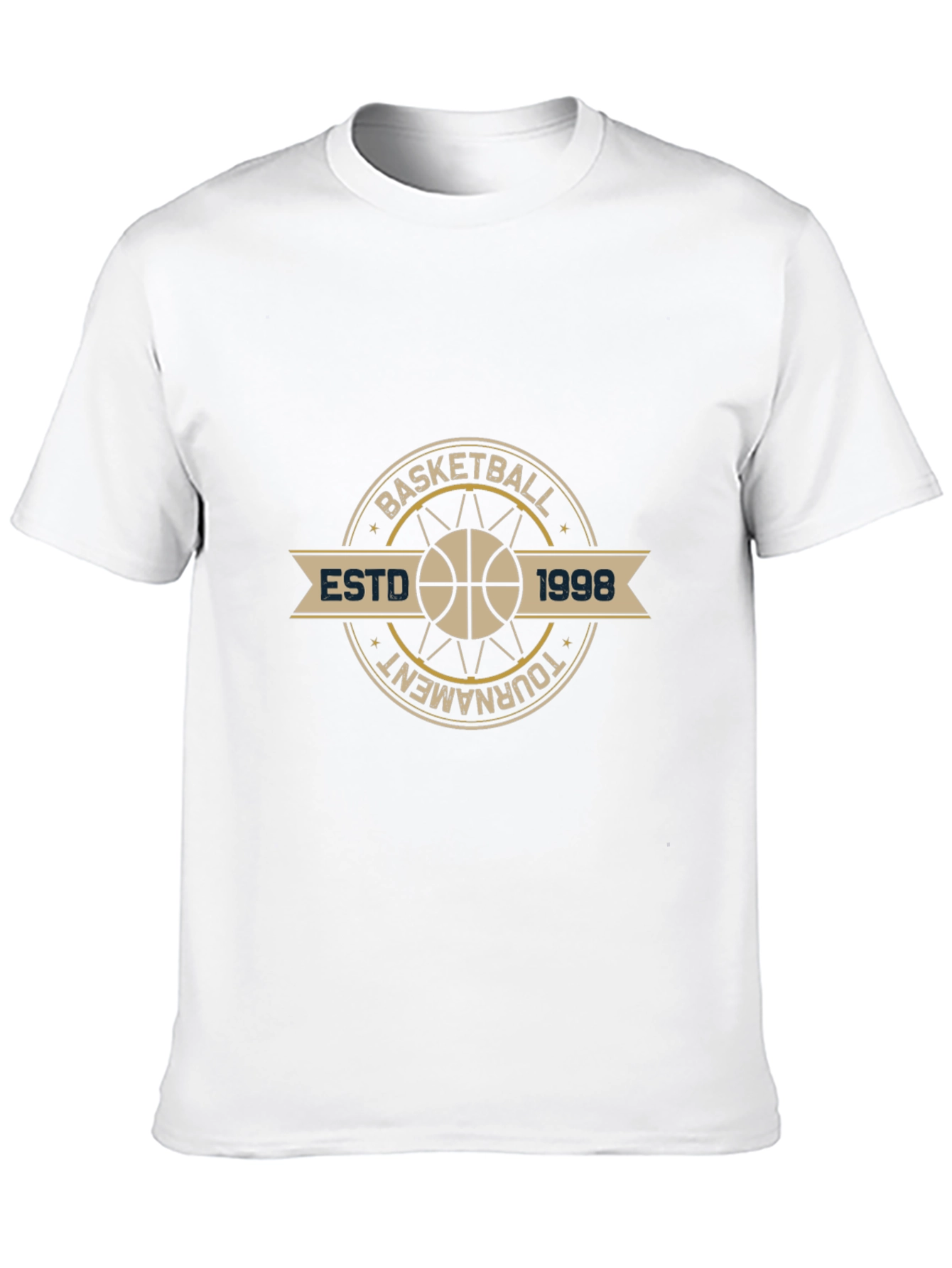 Basketball Tournament ESTD 1998 Black T-Shirt