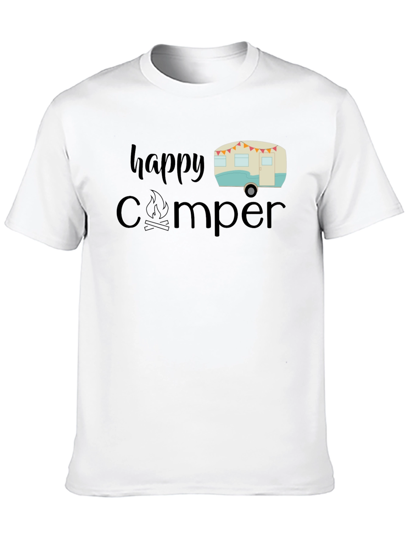Happy Camper Graphic Tee - Camping Lover Shirt