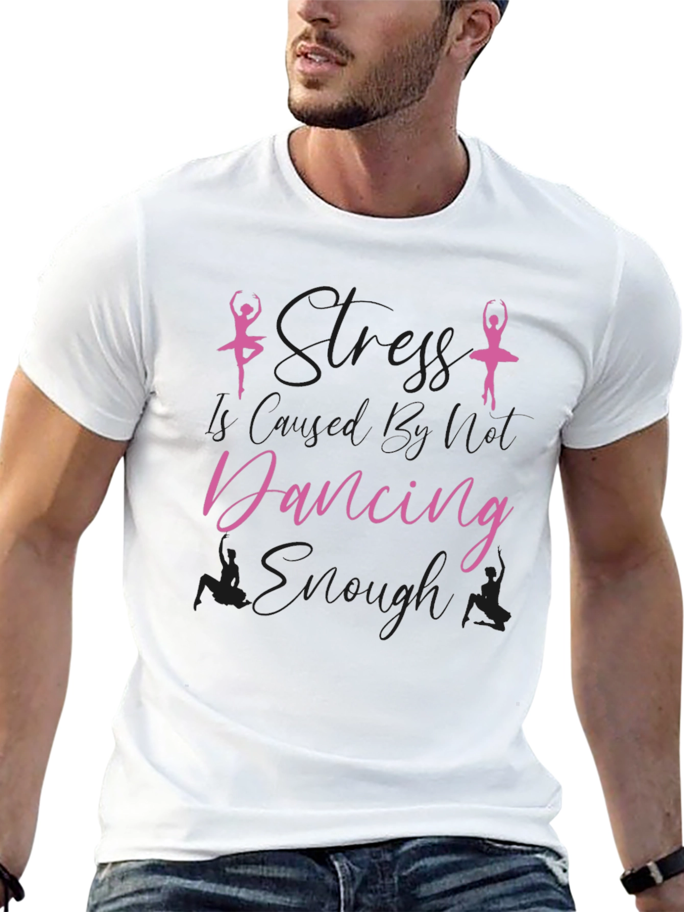 Dance T-Shirt - Stress Less Dancing Enough