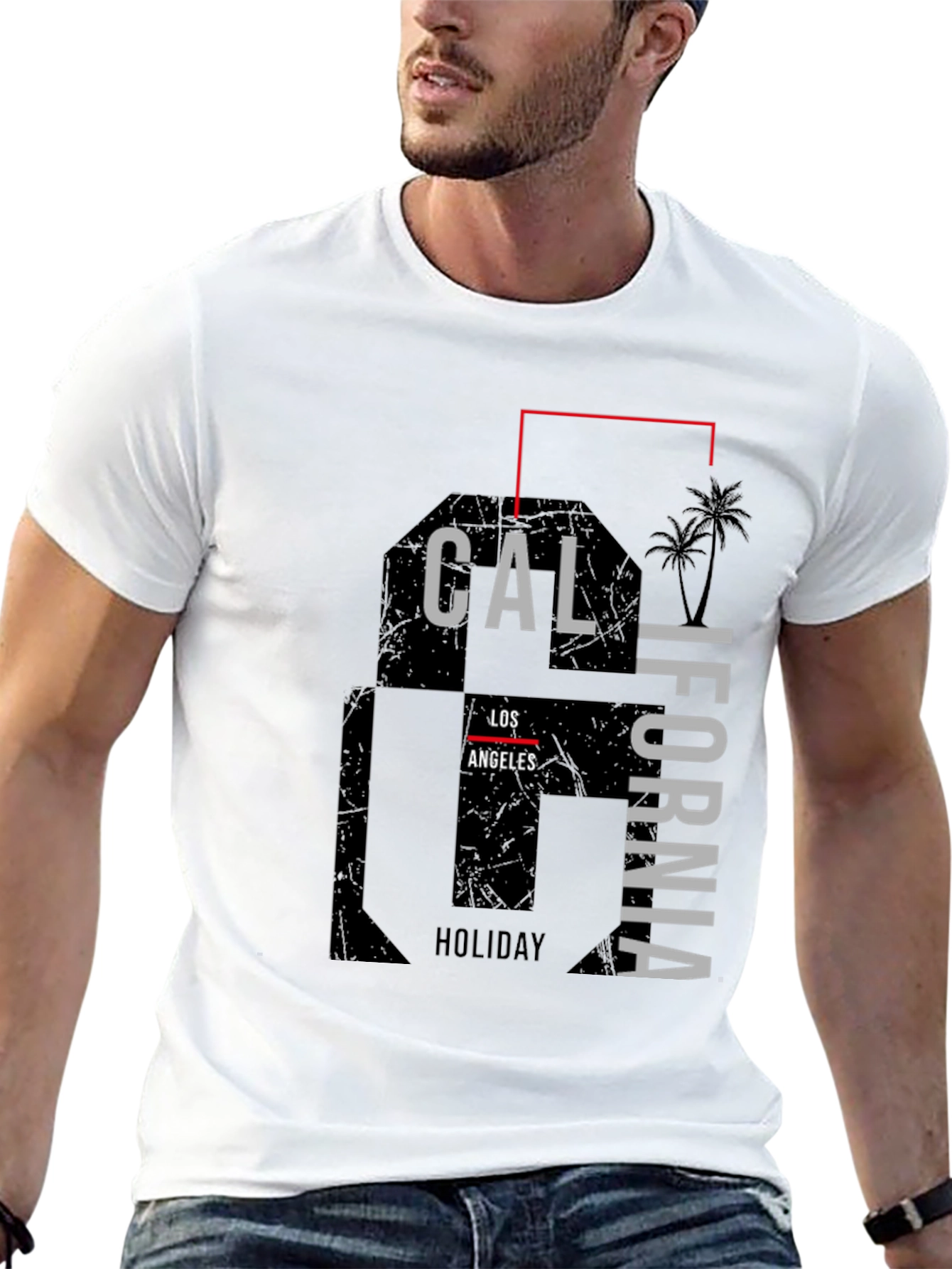California Los Angeles Holiday Graphic T-Shirt