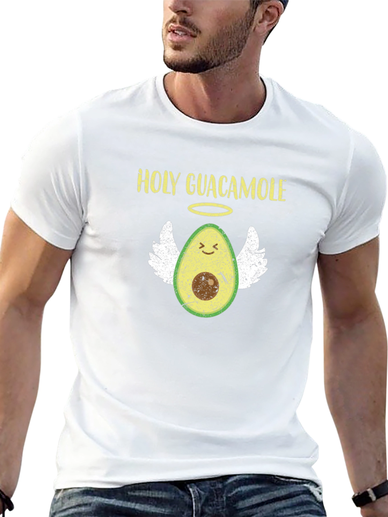 Holy Guacamole T-Shirt Funny Avocado Angel Tee