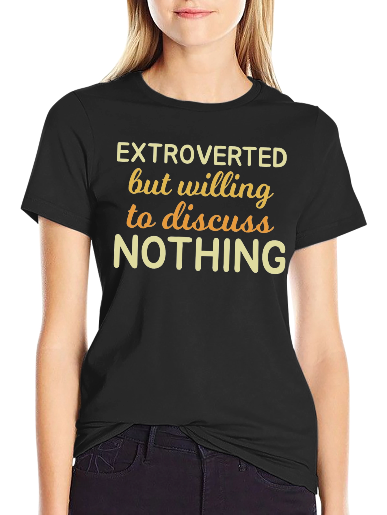 Extroverted Funny Graphic T-Shirt