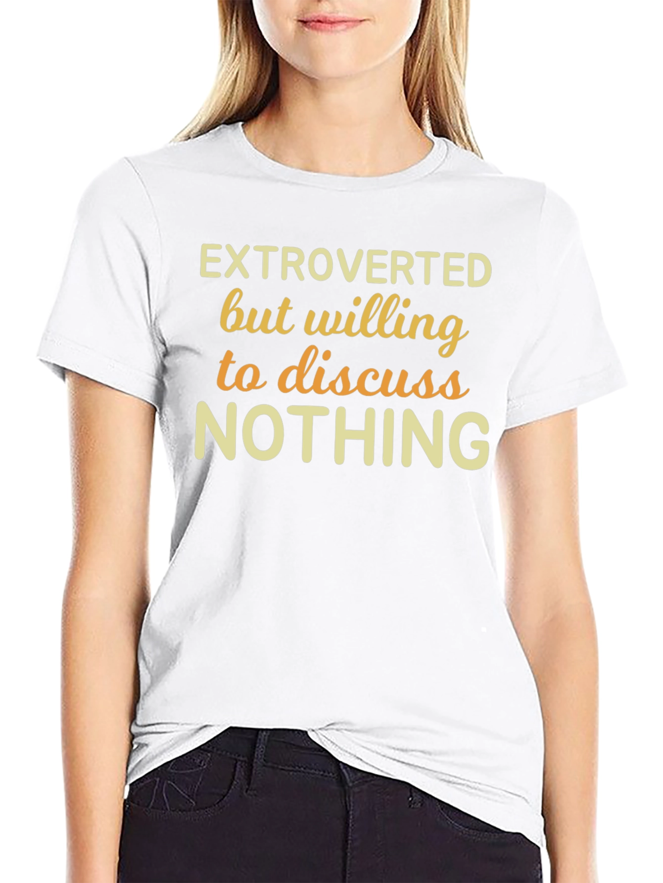 Extroverted Funny Graphic T-Shirt