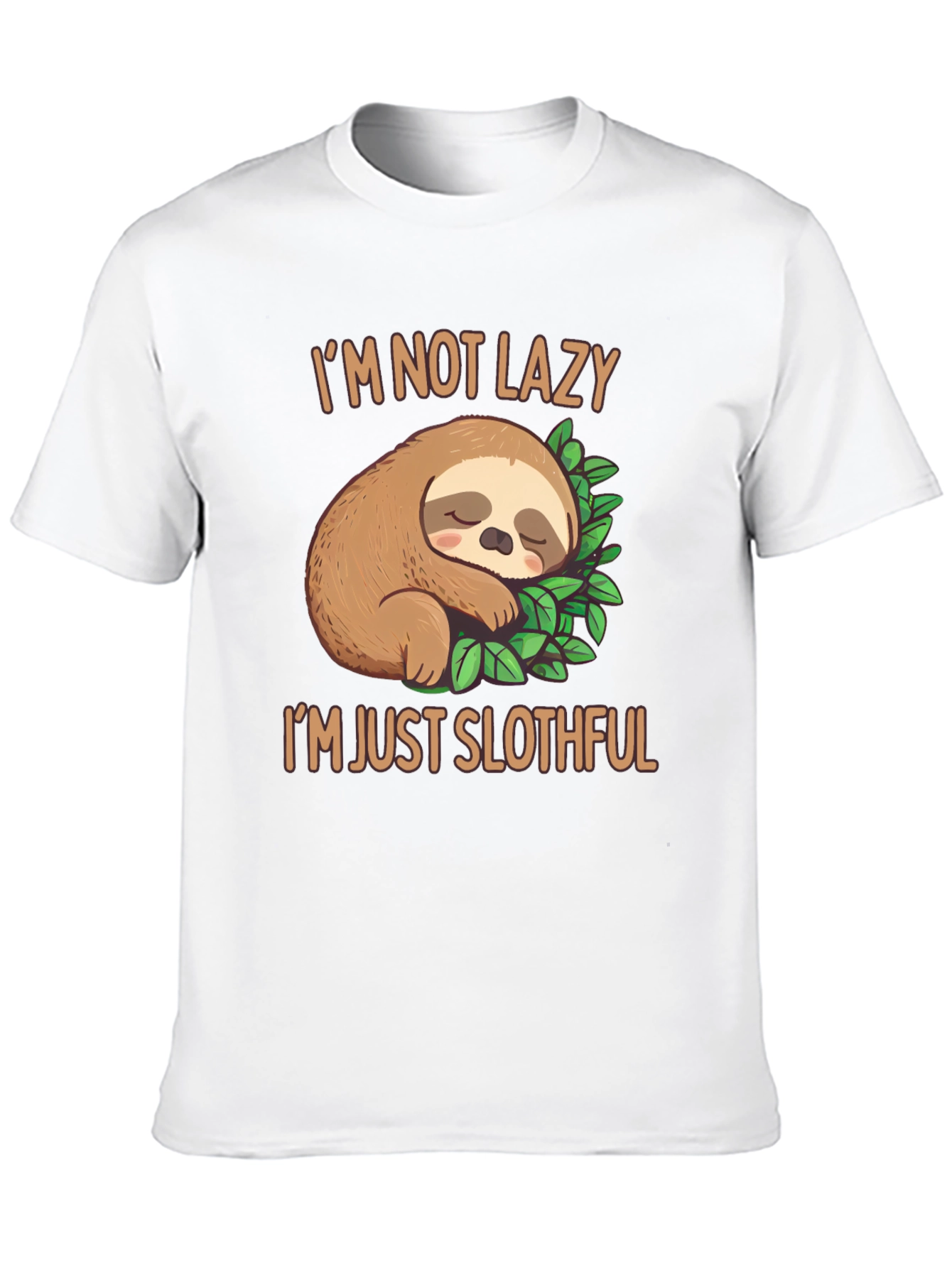 Funny Sloth Graphic Tee - Im Not Lazy