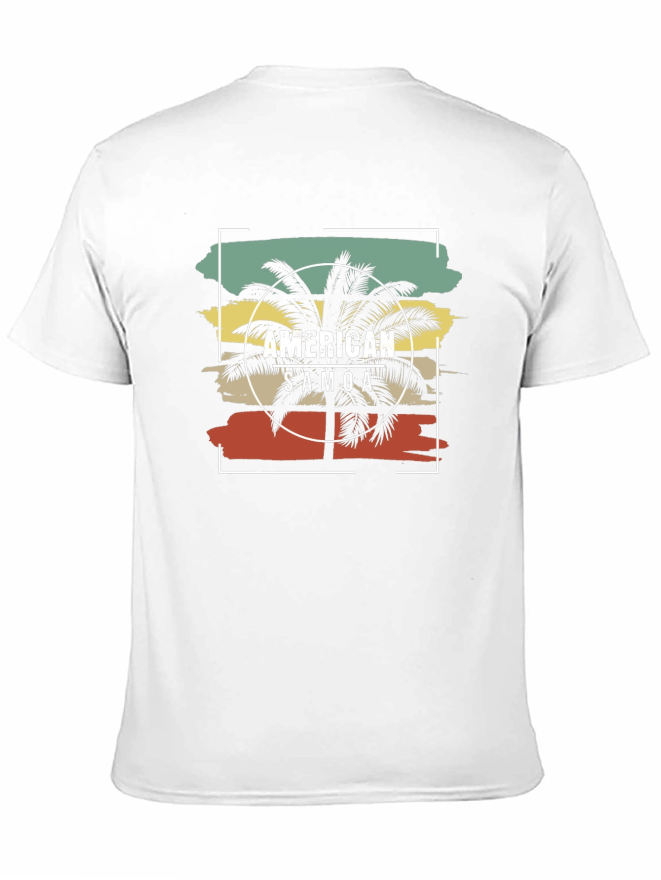 American Samoa Palm Tree Graphic T-Shirt