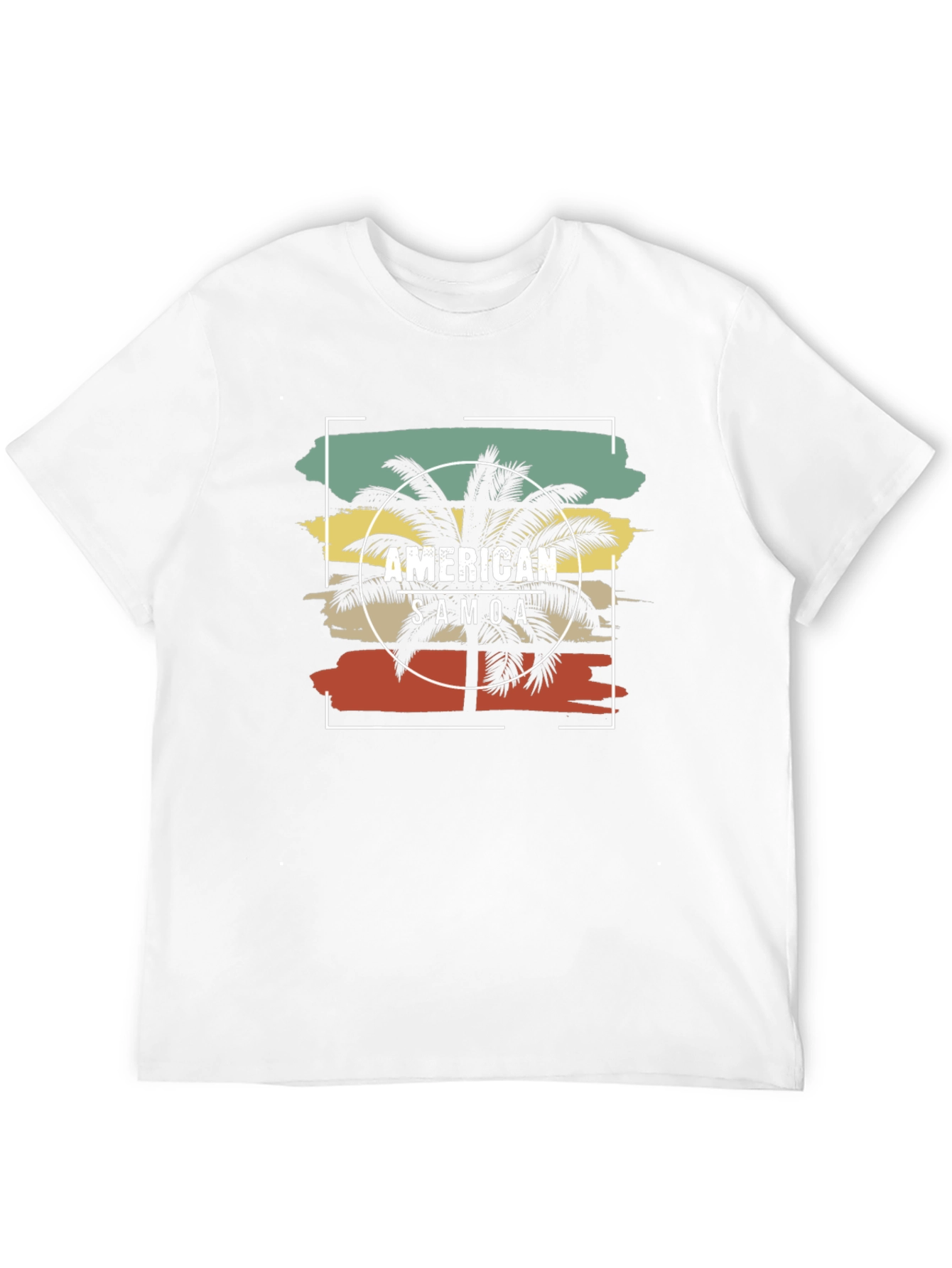 American Samoa Palm Tree Graphic T-Shirt