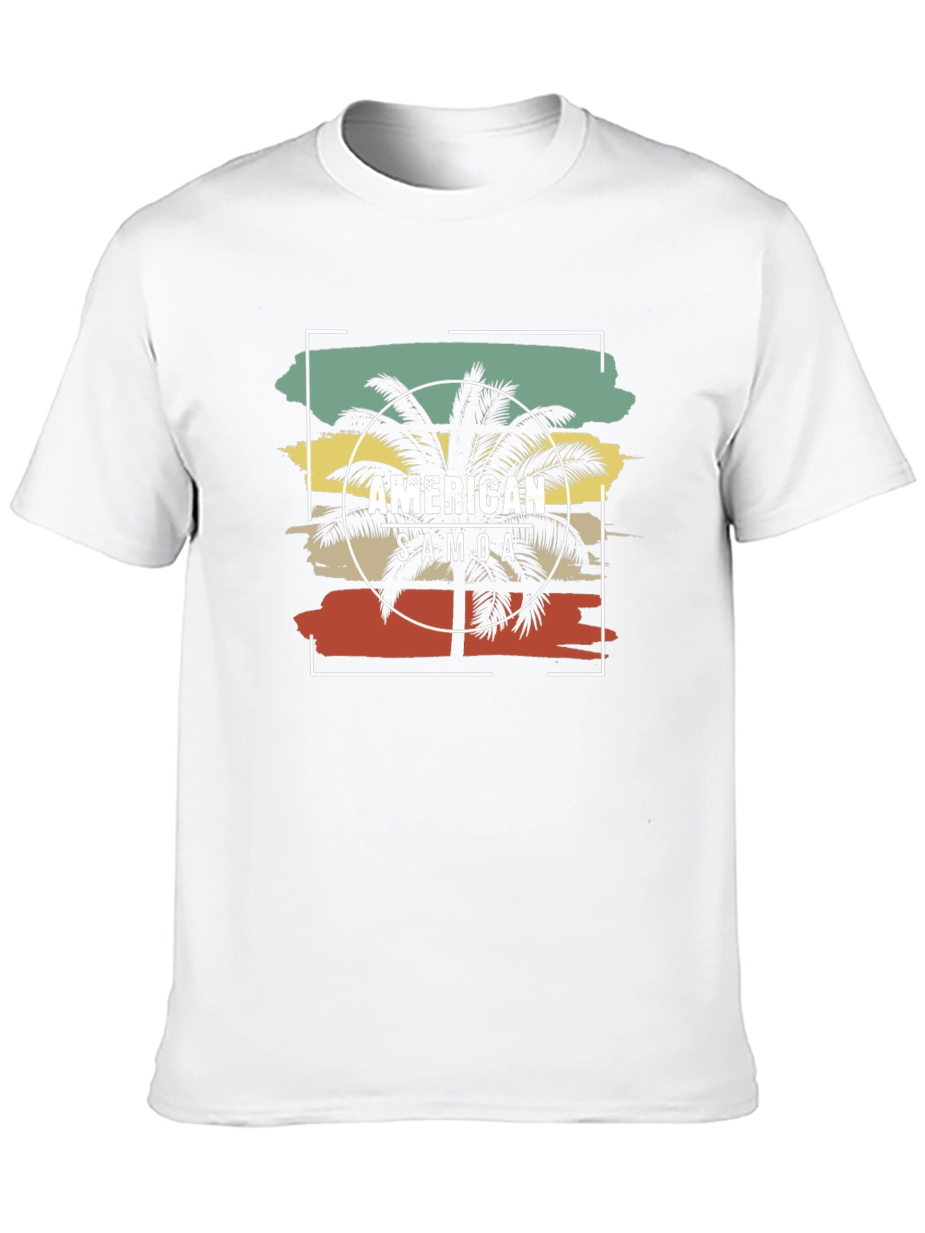 American Samoa Palm Tree Graphic T-Shirt