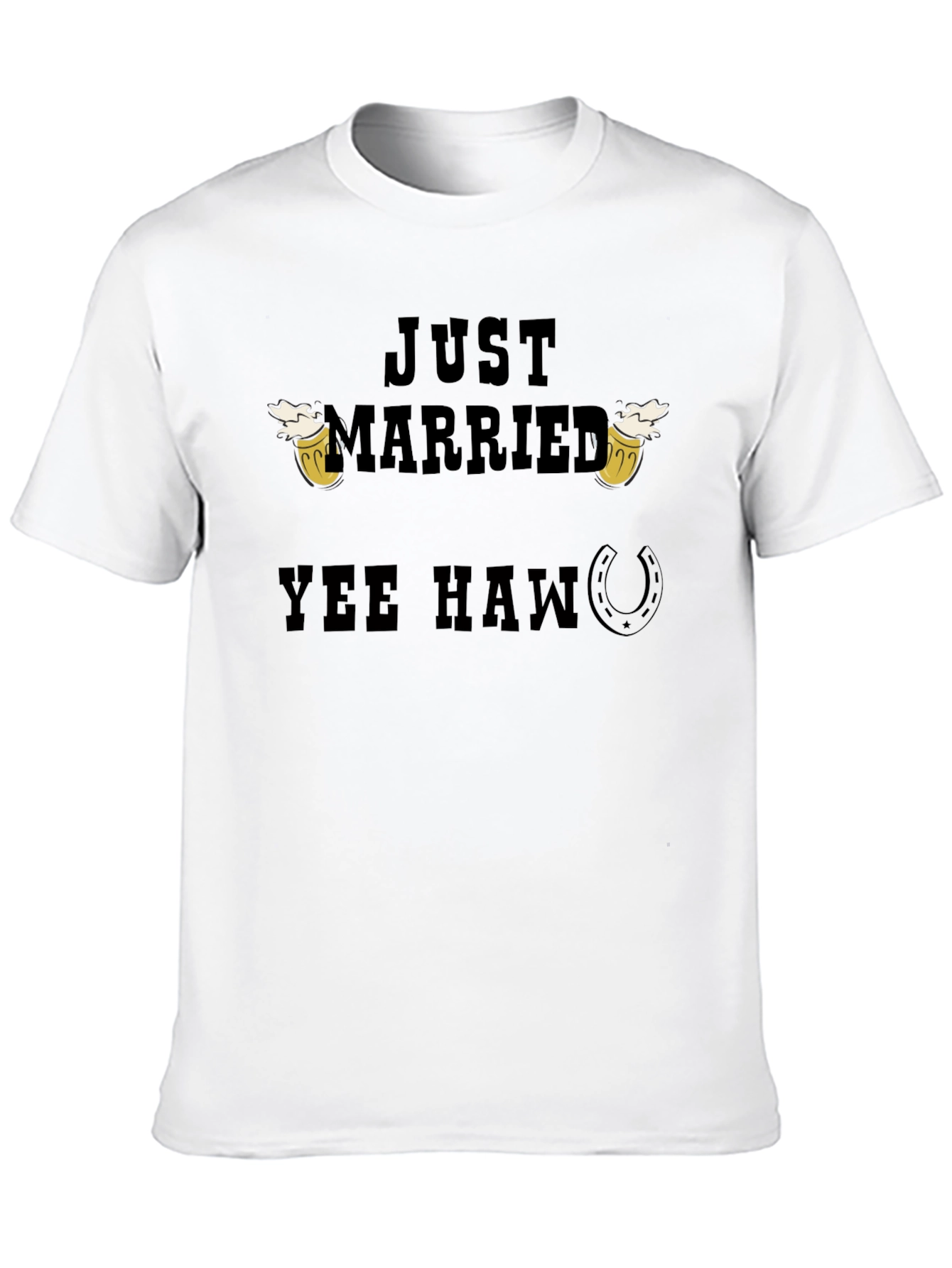 Just Married Yee Haw T-Shirt