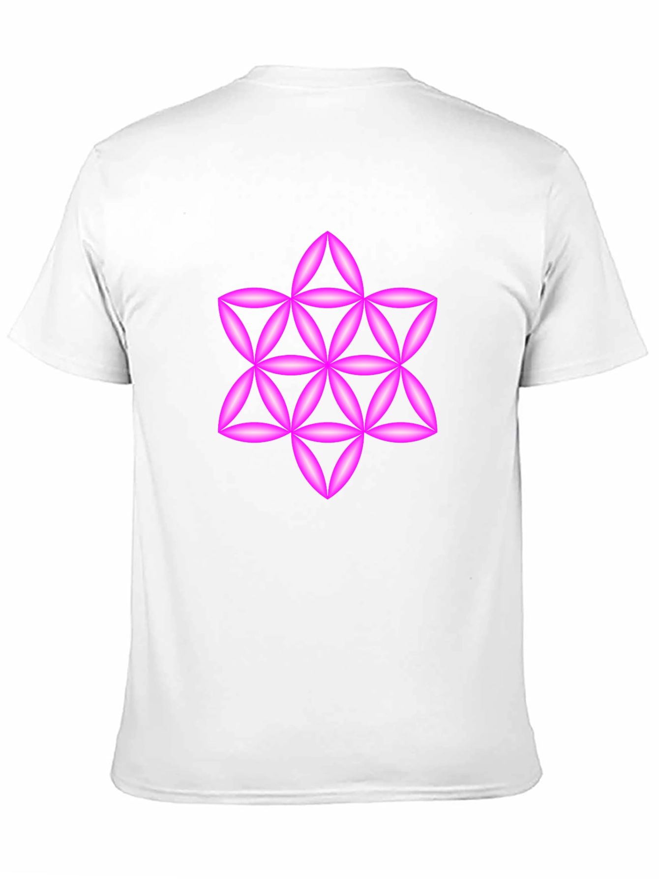 Geometric Star Tee - Black Cotton Blend Casual Wear
