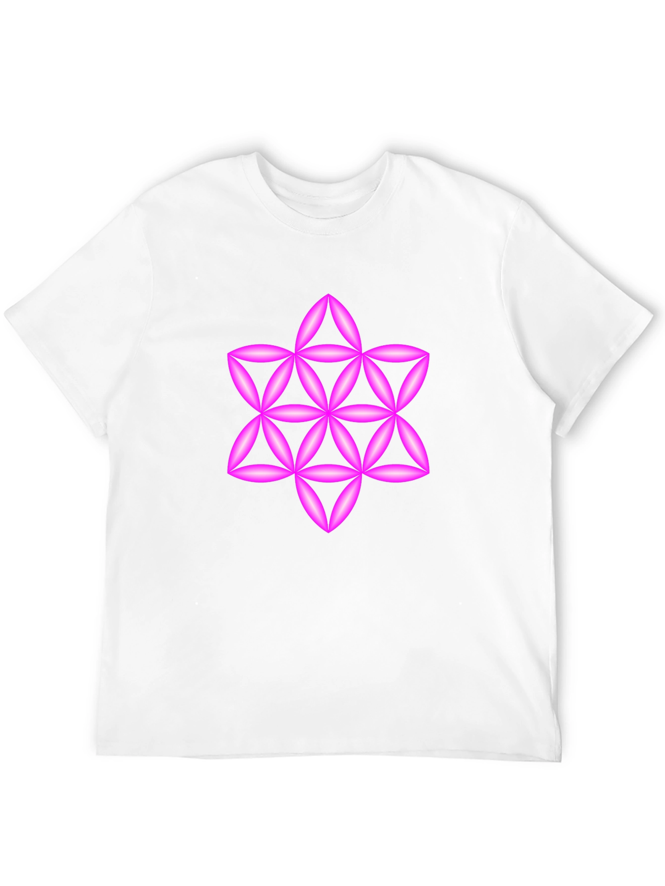 Geometric Star Tee - Black Cotton Blend Casual Wear