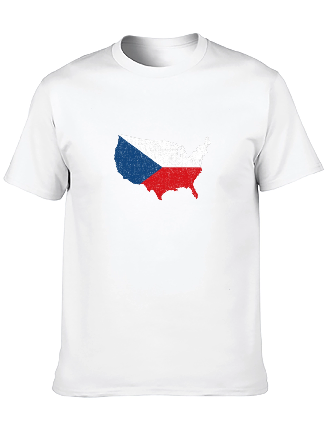 Czech Republic USA Flag T-Shirt