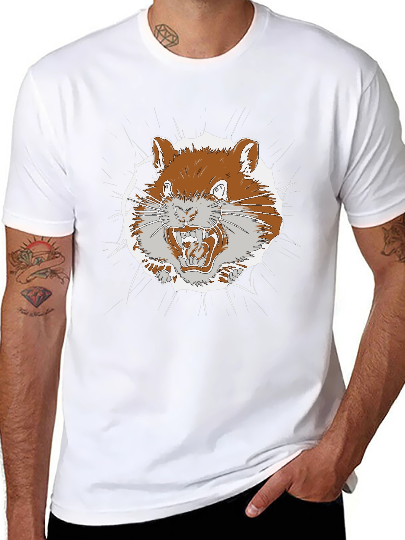 Angry Squirrel Graphic Tee