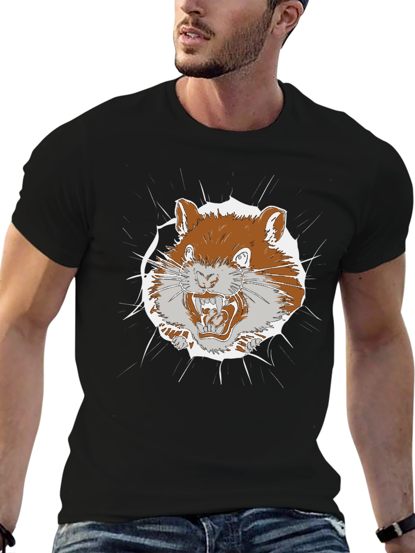 Angry Squirrel Graphic Tee