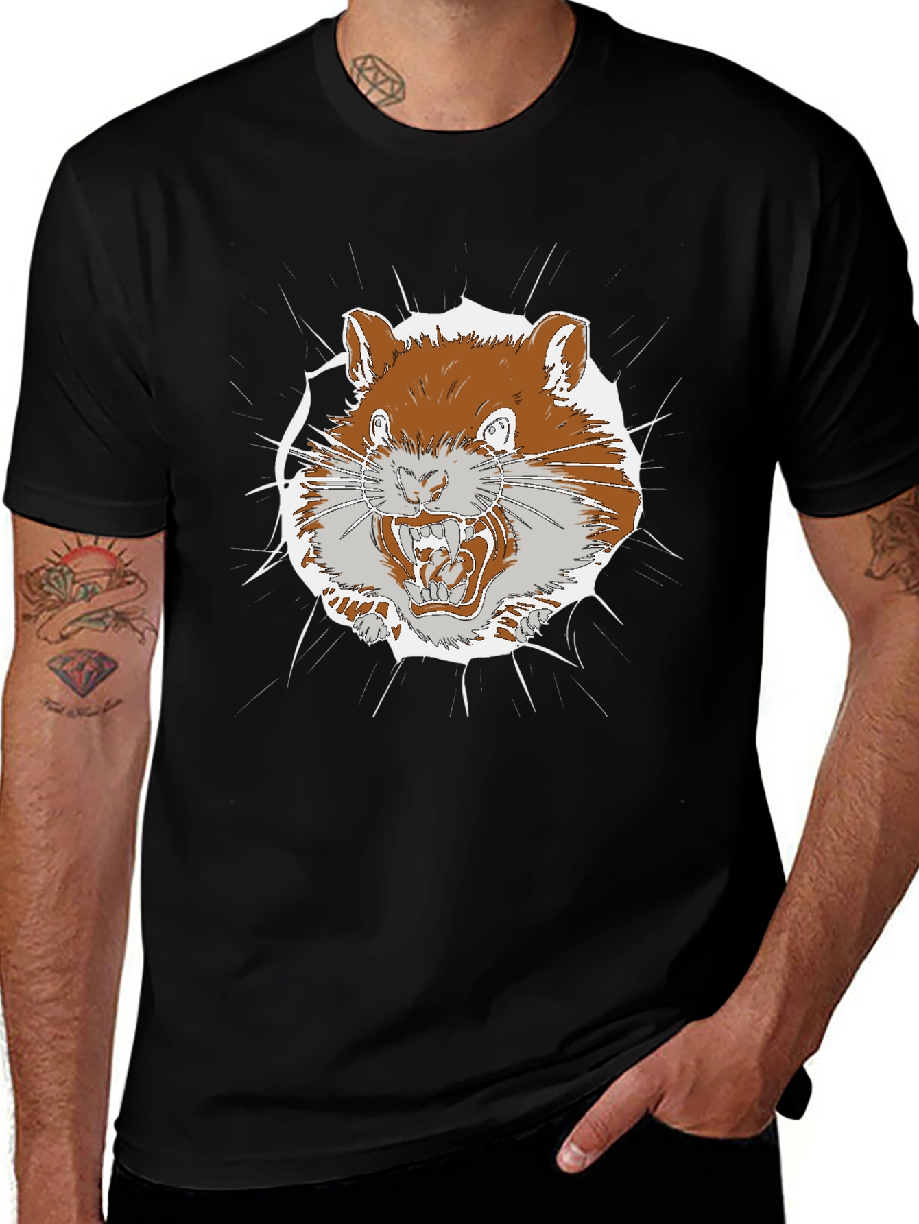 Angry Squirrel Graphic Tee