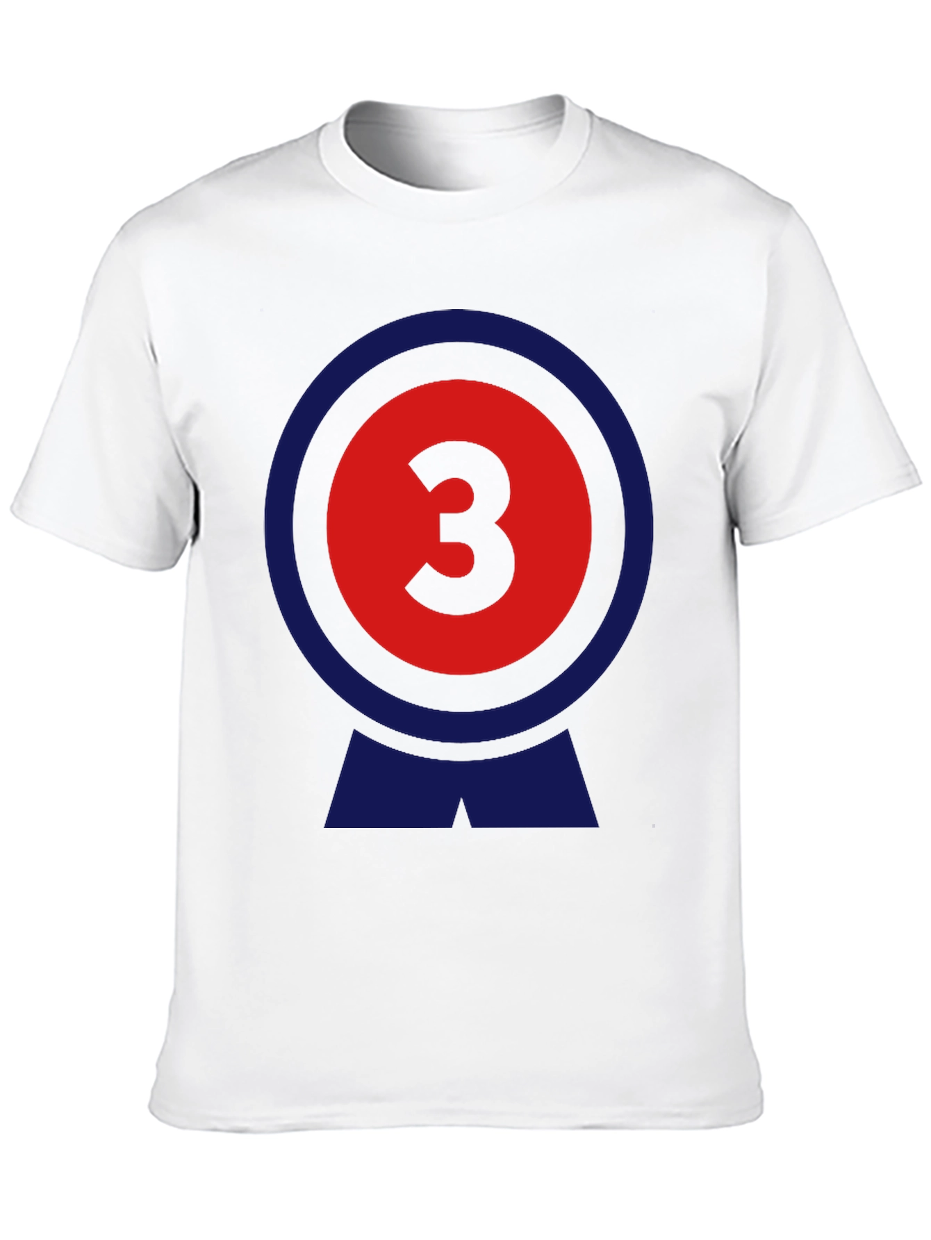 Number 3 Graphic Tee - Retro Style T-Shirt