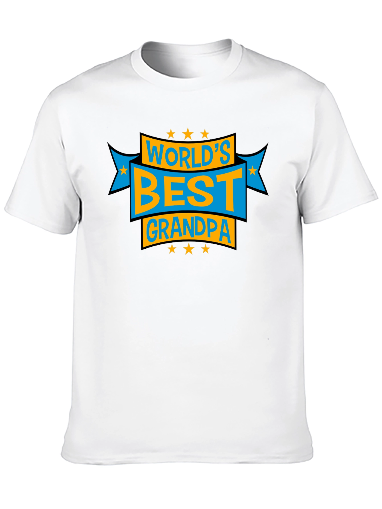 Worlds Best Grandpa Graphic Tee - Black