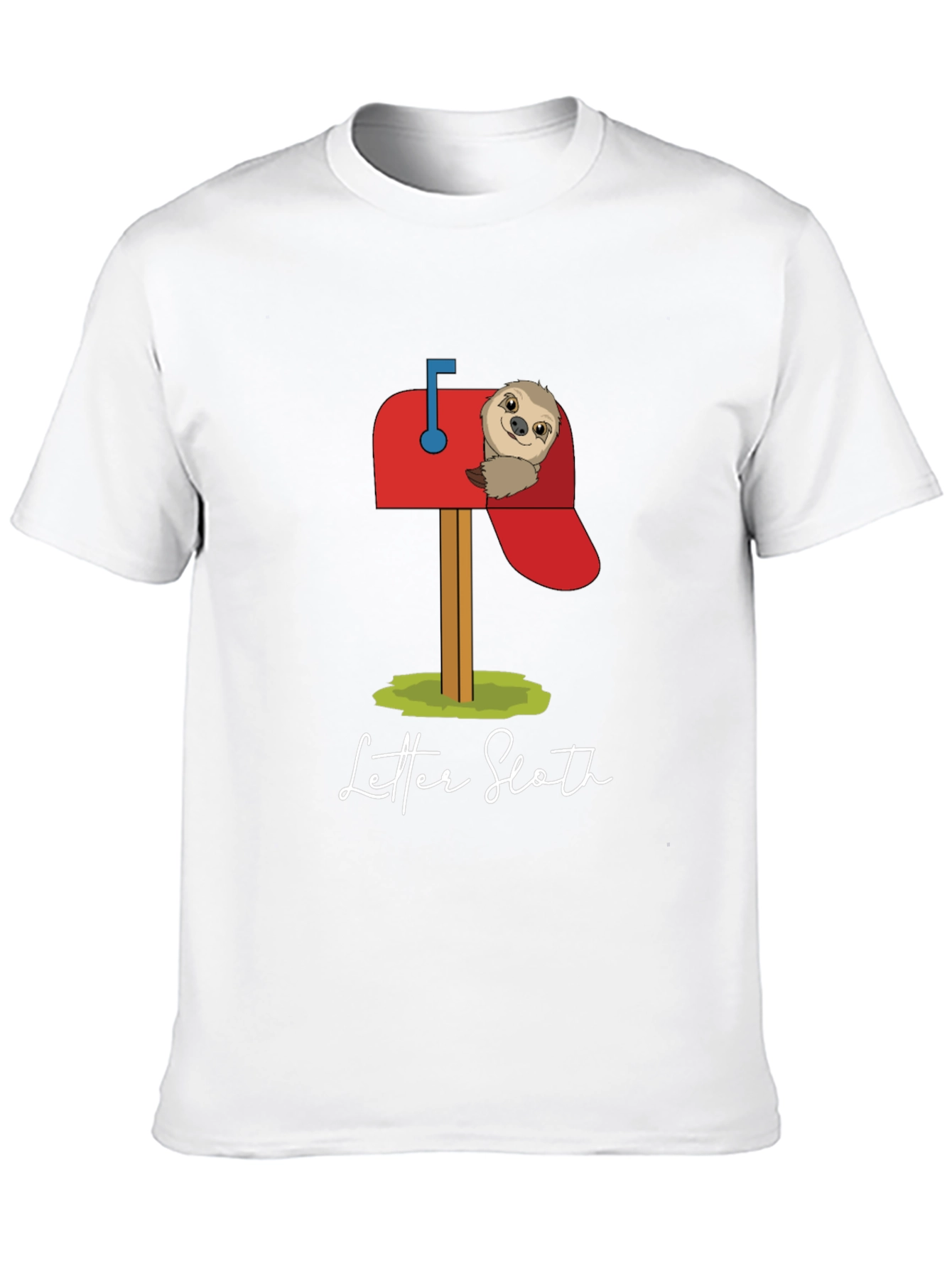 Letter Sloth Graphic T-Shirt - Cute & Comfy