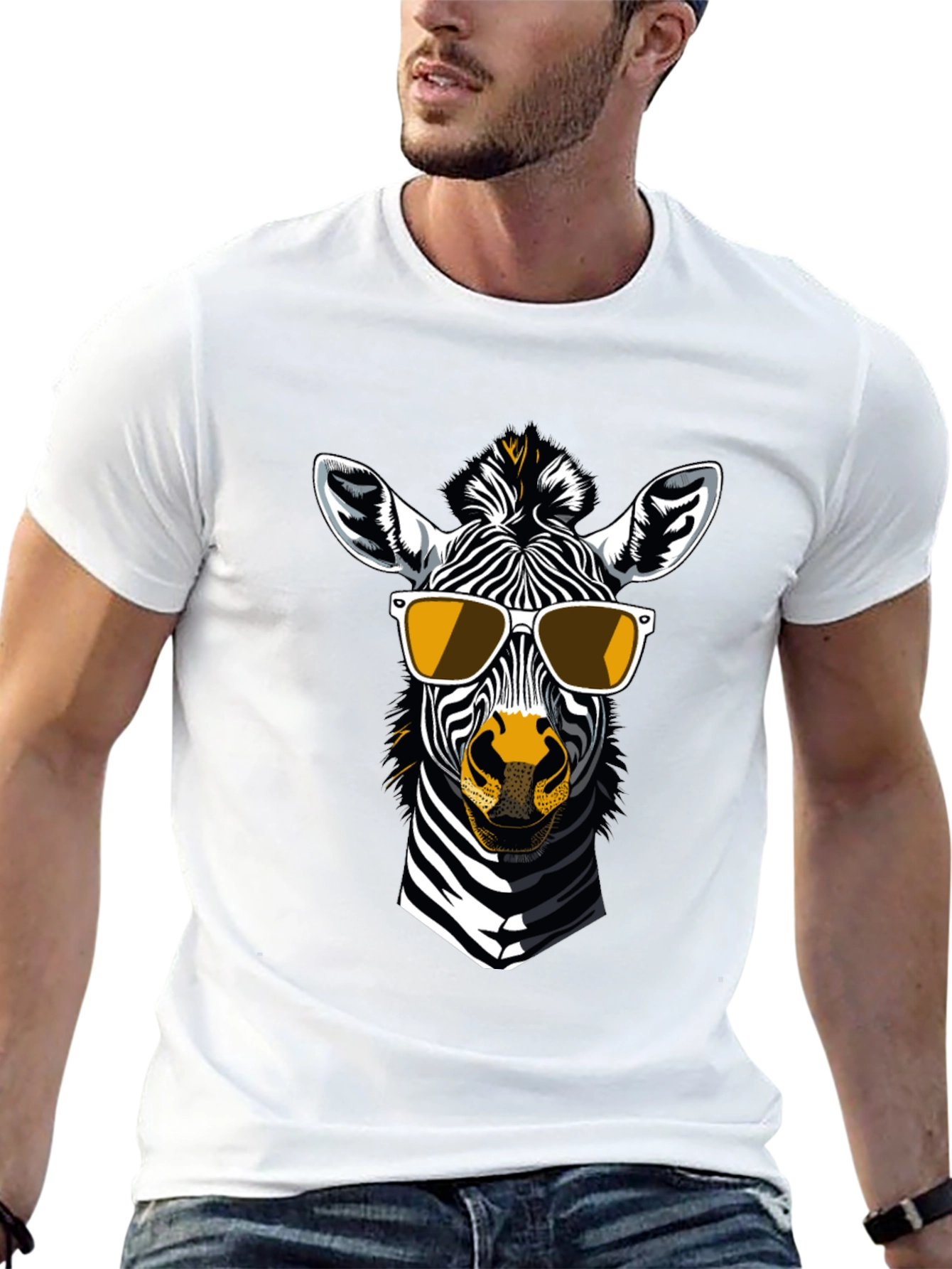 Cool Zebra Graphic T-Shirt