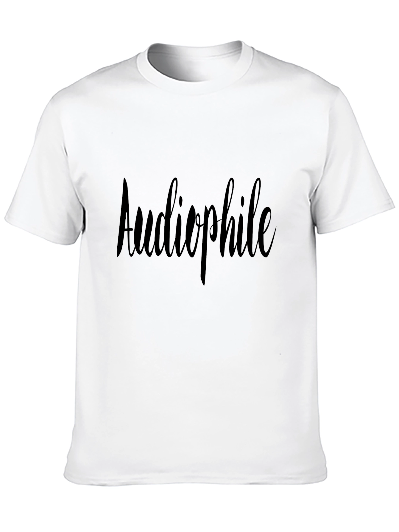 Audiophile Black T-Shirt: Music Lover Tee