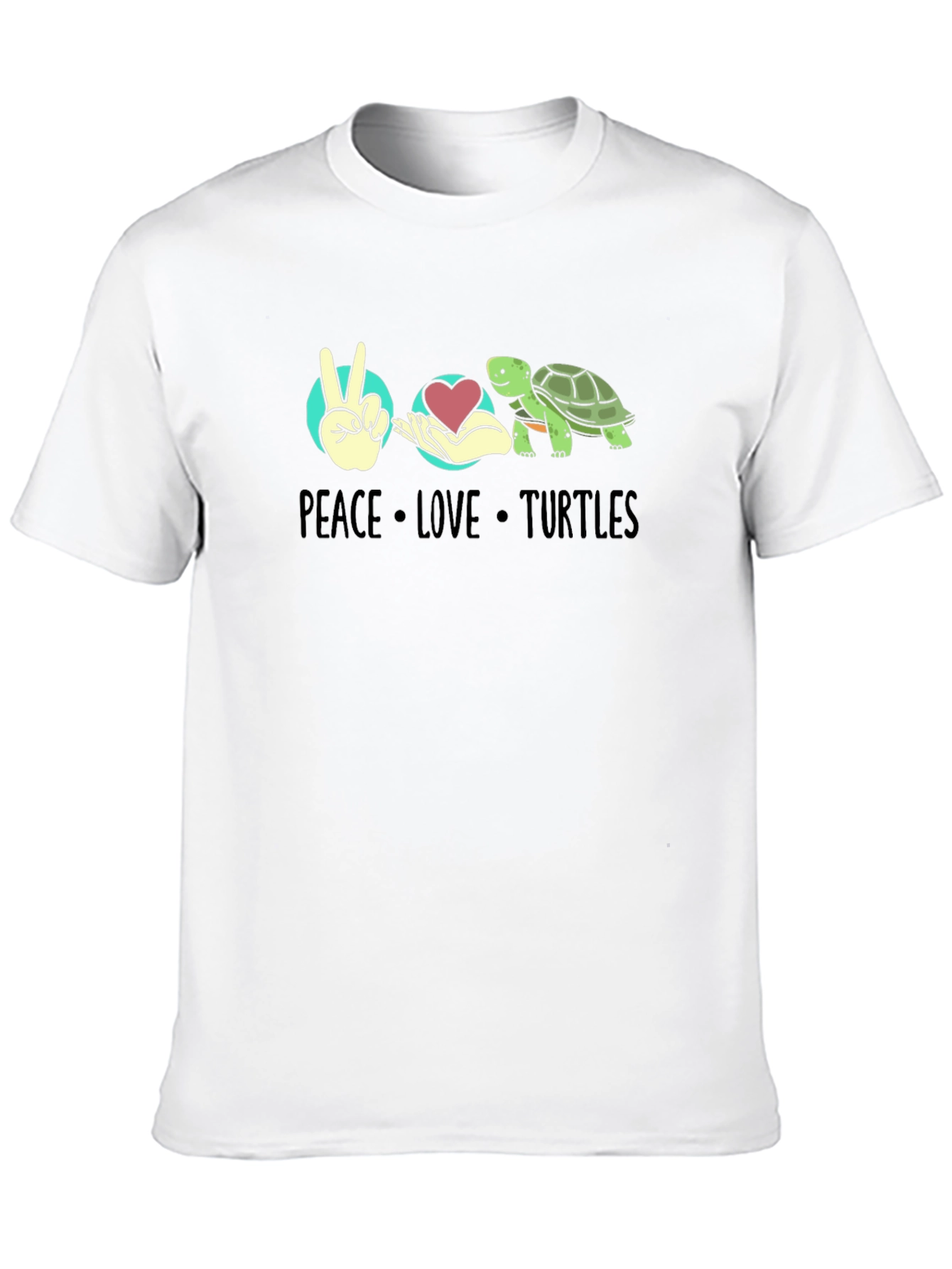 Peace Love Turtles Graphic Tee
