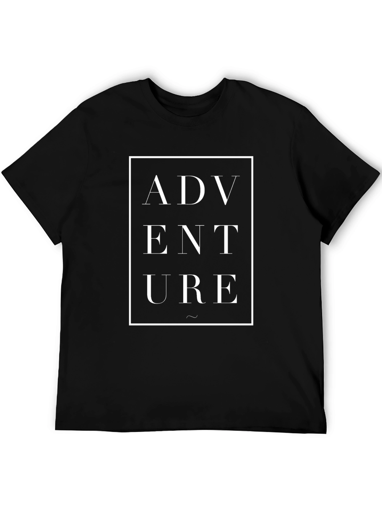 Adventure Graphic Tee - Black Cotton T-Shirt