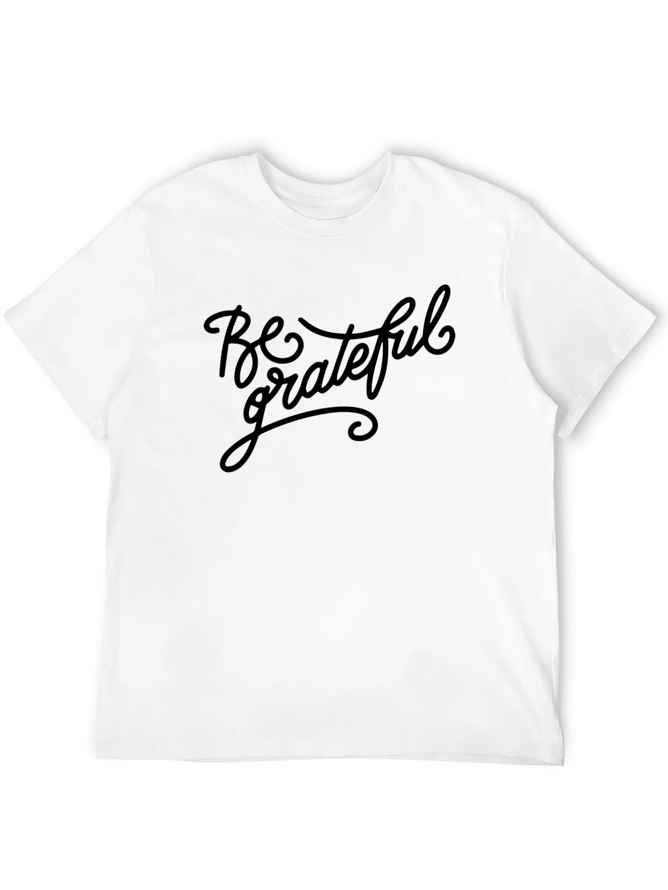 Be Grateful Black T-Shirt - Stylish Comfort