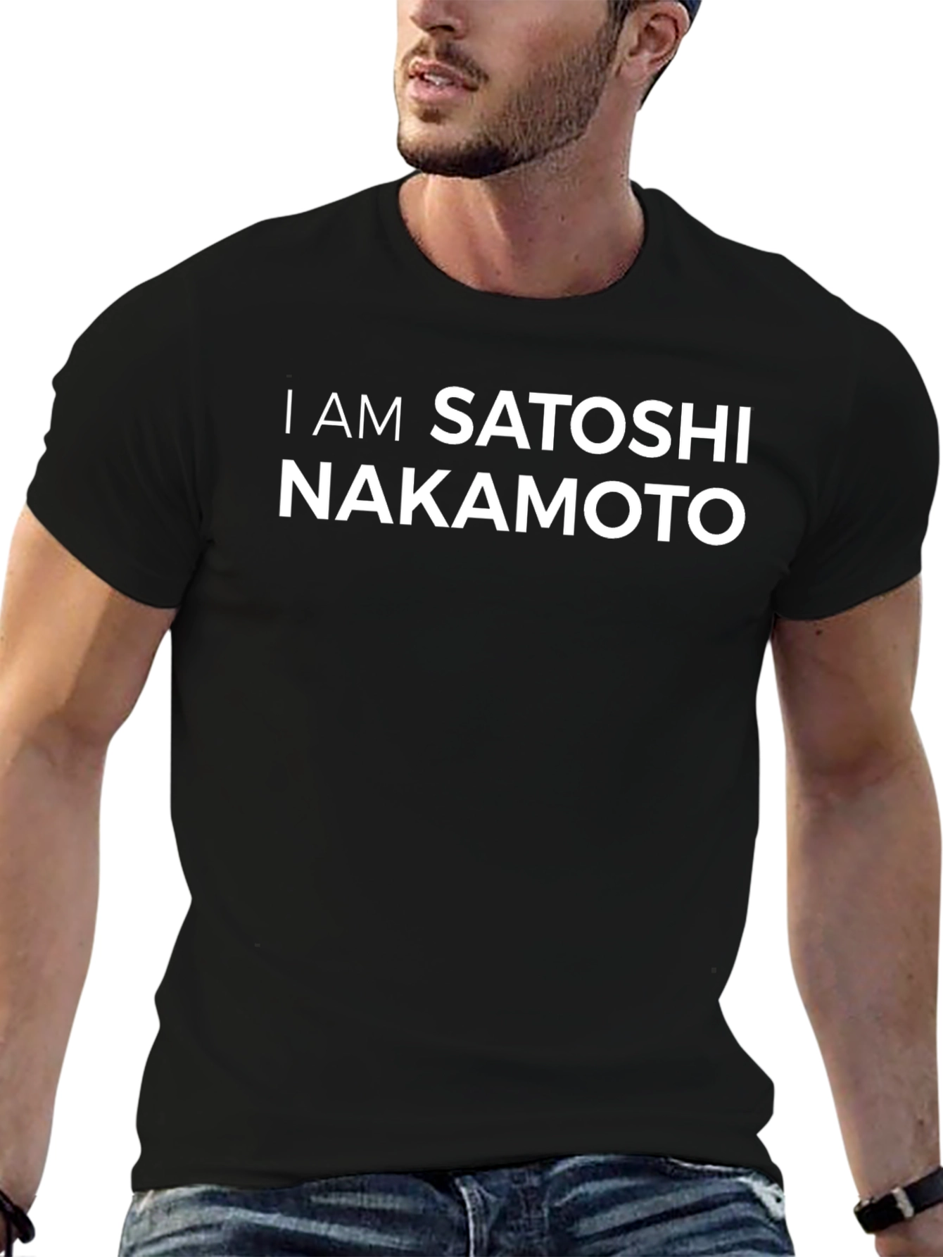 I Am Satoshi Nakamoto Black T-Shirt