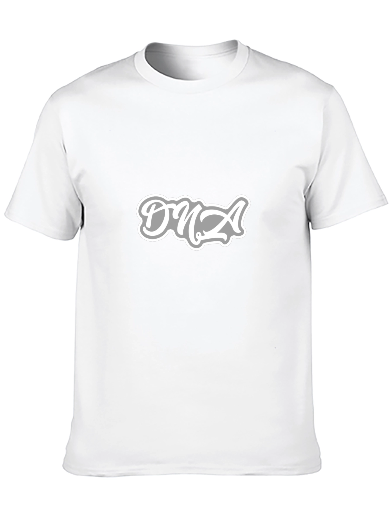 DNA Graphic Print T-Shirt - Casual Black Tee