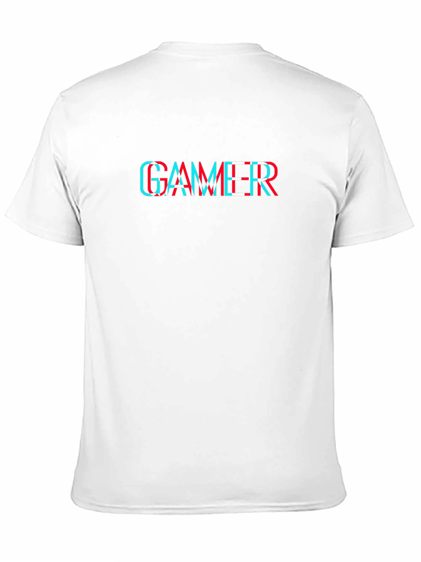 Gamer Glitch Style T-Shirt - Black