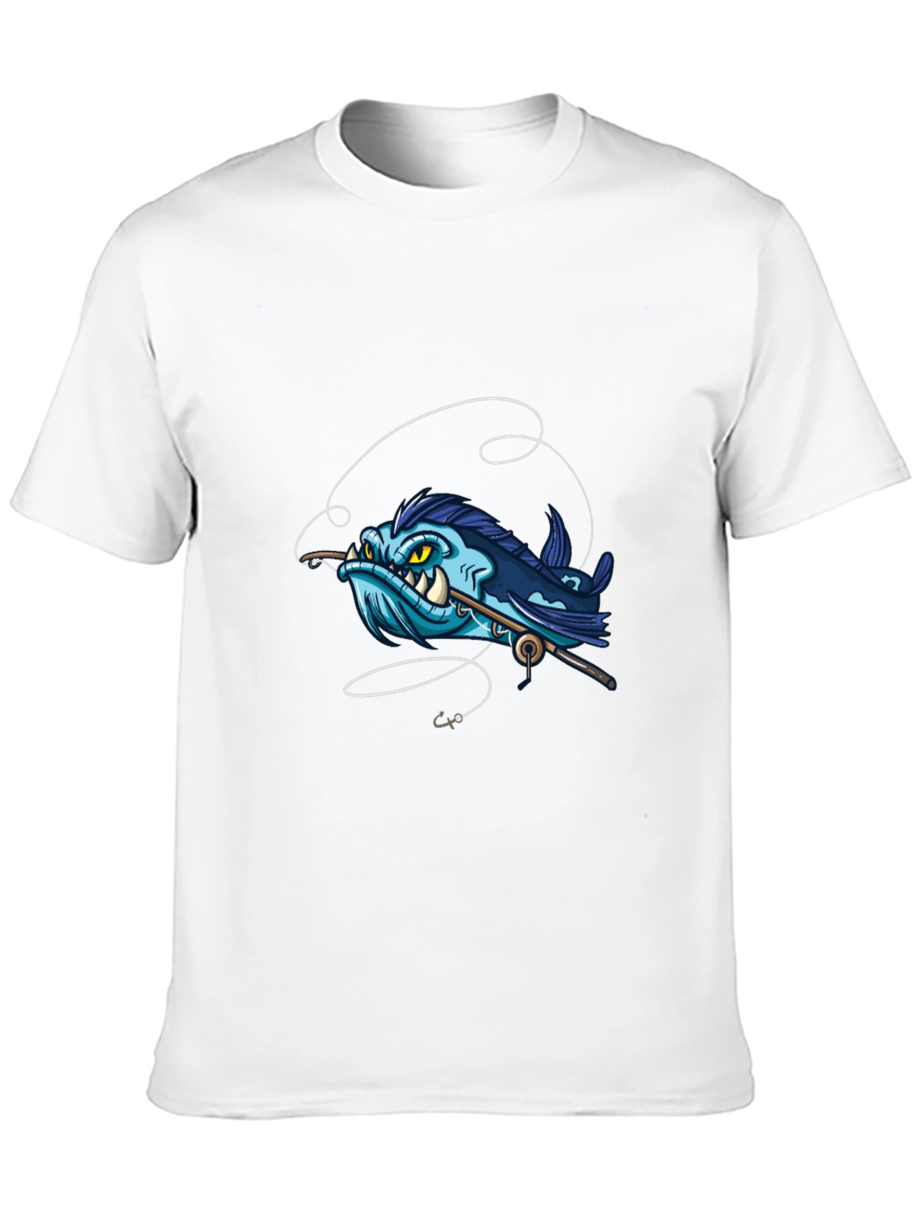 Cartoon Angler Fish Graphic Tee