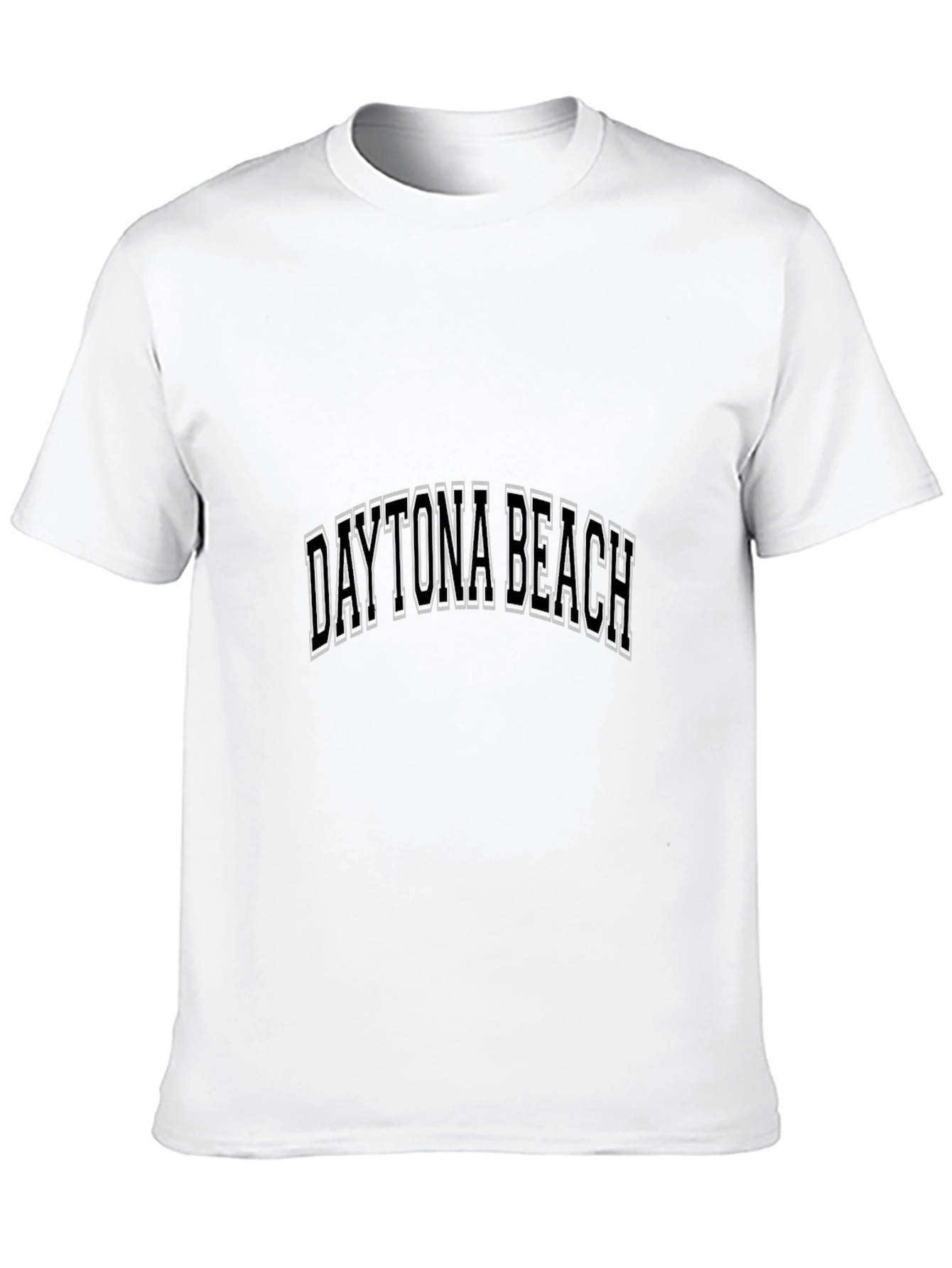 Daytona Beach Graphic Tee - Black Cotton Blend
